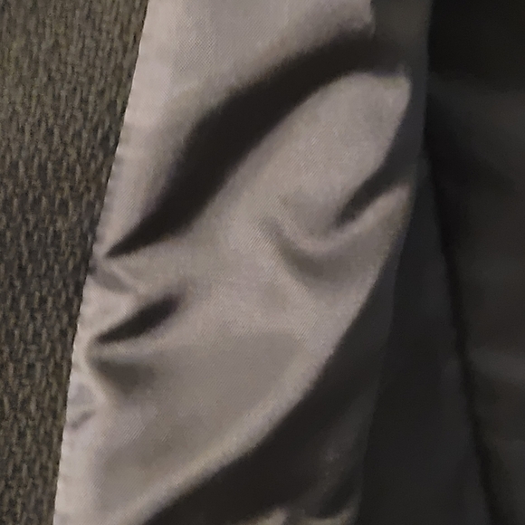 VINCE black cotton knit jacket with genuine leather trim - M. 047 - Picture 8 of 10